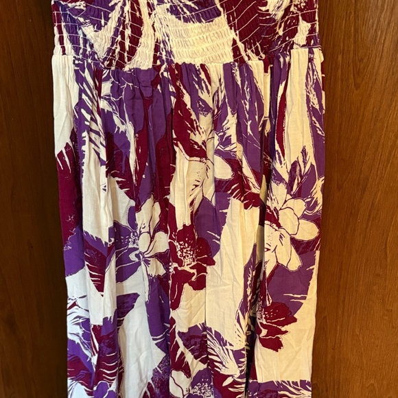 Floral Maxi Dress in Purple and White Free People - Picture 3 of 4